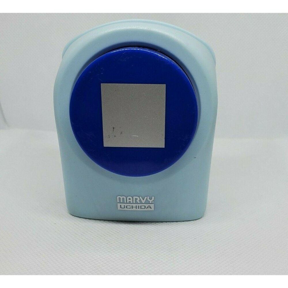Marvy Uchida Teal Blue Square Paper Punch 1 7/16 Arts And Crafts